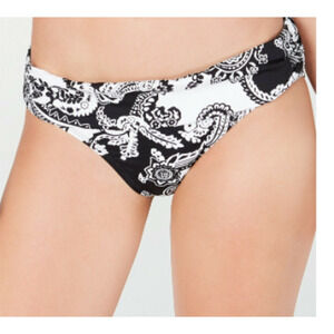 Ralph Lauren GRAPHIC PAISLEY Black & White Hipster Bikini Swim Bottom 16 NWT
